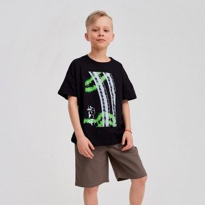 Футболка детская MINAKU Bright, цвет чёрный.