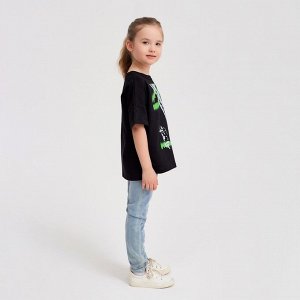 Футболка детская MINAKU Bright, цвет чёрный.
