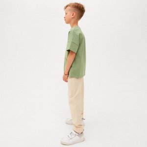 Брюки для мальчика MINAKU: Cotton collection, цвет молочный, рост, см