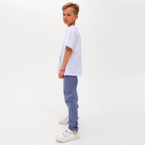 Брюки для мальчика MINAKU: Cotton collection, синие, рост, см
