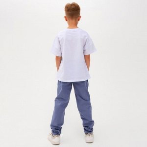 Брюки для мальчика MINAKU: Cotton collection, синие, рост, см