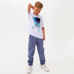 Брюки для мальчика MINAKU: Cotton collection, синие, рост, см