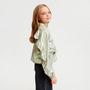 Жакет (бомбер) детский MINAKU: Casual Collection KIDS, зелёный.