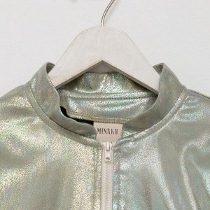Жакет (бомбер) детский MINAKU: Casual Collection KIDS, зелёный.