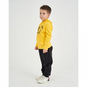 Толстовка для мальчика, цвет жёлтый, рост 110 см