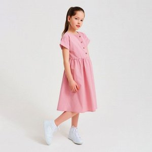 Платье для девочки MINAKU: Cotton Collection цвет сиреневый, рост 122