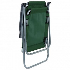 Кресло туристическое, с подлокотниками, до 100 кг, размер 55 х 46 х 84 см, цвет зелёный