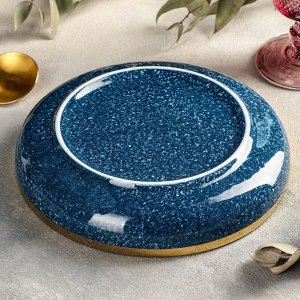 Тарелка керамическая глубокая «Ночное небо», 800 мл, d=21 см, цвет синий