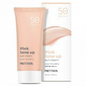 Pretty Skin Крем солнцезащитный тонизирующий розовый PrettySkin Sun Cream Pink Tone-Up SPF50+PA++++, 70 мл