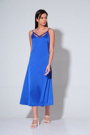 Жакет, Платье / Andrea Fashion 2232-2 белый+синий
