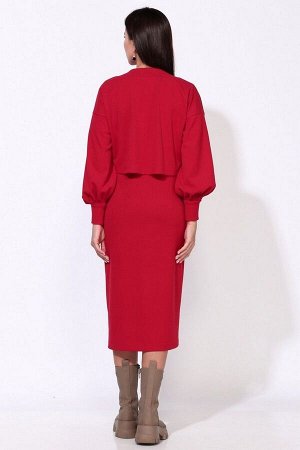Блуза, Платье / Faufilure С1334 красный