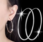 Серьги из стерлингового серебра, 1 пара
