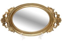 Поднос 450-025 декоративный зеркальный 41.5*23.5*4см полистоун