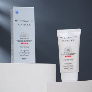 Солнцезащитный крем Jigott "Whitening Uv Sun Block Cream", осветляющий, SPF 50, 70 мл