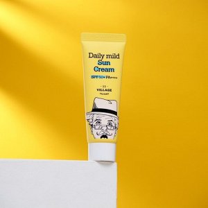 Солнцезащитный крем VILLAGE 11 FACTORY &quot;Daily Mild Suncream&quot;, для ежедневного применения, SPF 50, 25 мл