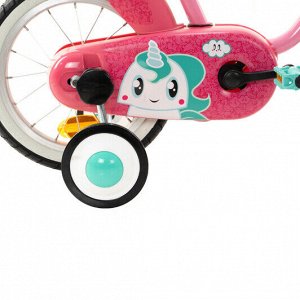 Детский велосипед от 3 до 4,5 лет прогулочный 14" unicorn 500 BTWIN