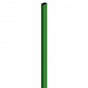Столб, 60 ? 40 мм, толщина 1,5 мм, высота 2 м, с заглушкой, зелёный