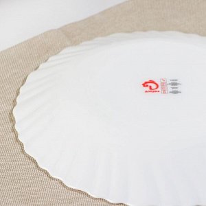 Тарелка десертная Доляна «Дивные каллы», d=17,5 см, стеклокерамика