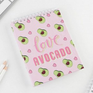 Скетчбук Love avocado А6, 80 л, 100 г/м