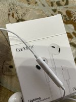 NEW ! Проводные наушники Earpods E62 for Apple Lightning 1.2 м белый контроллер с микрофоном