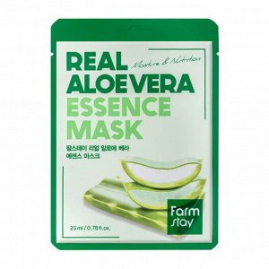 Ампульная тканевая маска с Алоэ Вера FarmStay Real Aloe Vera Essence Mask
