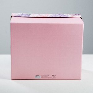 Коробка складная «Цветочная сказка», 31,2 х 25,6 х 16,1 см