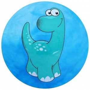 Мяч детский «Динозаврики», d=19 см, 60 г, цвет голубой, рисунок МИКС