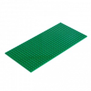 Пластина-перекрытие для конструктора, 25,5 ? 12,5 см, цвет зелёный