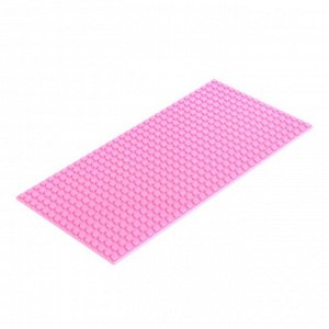 Пластина-перекрытие для конструктора, 25,5 ? 12,5 см, цвет розовый