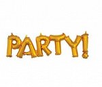Фольга надпись Party золото 42&quot;/107 см Китай