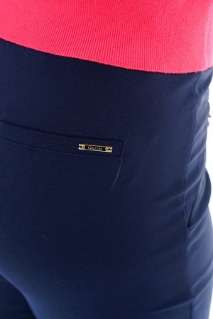 Брюки-9175 Модель брюк: Классические; Материал: Хлопок;   Фасон: Брюки; Параметры модели: Рост 168 см, Размер 54
Брюки классика с молнией на кармане синие
Брюки прямого силуэта выполнены из мягкой пло