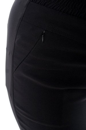 Брюки-9179 Модель брюк: Классика; Материал: Хлопок;   Фасон: Брюки; Параметры модели: Рост 168 см, Размер 54
Брюки классика с молнией на кармане черные
Брюки прямого силуэта выполнены из мягкой плотно