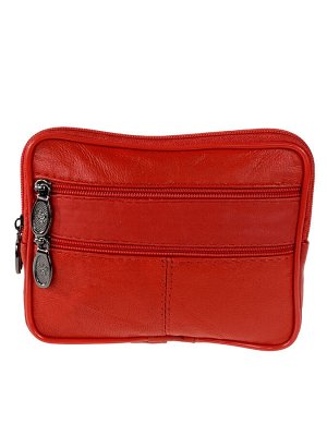 Женский кошелёк из мягкой натуральной кожи, цвет красный