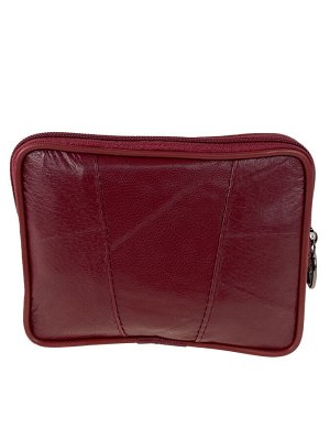 Женский кошелёк из мягкой натуральной кожи, цвет бордо