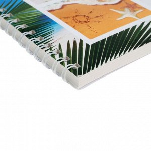 Альбом для рисования А4, 60 листов на гребне "Пляж", обложка мелованная бумага, блок 100 г/м?