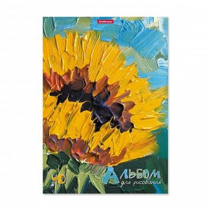 ERICH KRAUSE Альбом для рисования на клею ErichKrause Flowers, А4, 40 листов