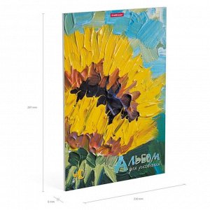 Альбом для рисования на клею ErichKrause Flowers, А4, 40 листов