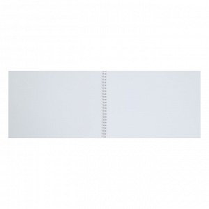 Альбом для рисования А4, 40 листов на гребне "Женихи", обложка мелованный картон, металлическая пленка, УФ-лак, блок 100 г/м2