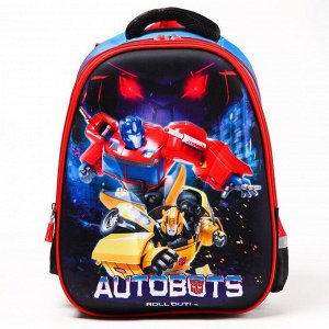 Рюкзак школьный "AUTOBOTS", 39 см х30 см х14 см, Трансформеры