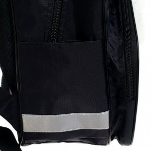 Рюкзак школьный, эргономичная спинка «Енотик», 37 х 26 х 13 см