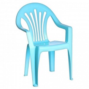 Детский стульчик, высота до сиденья 27,5 см, цвет голубой