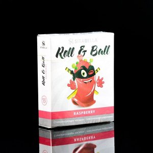 Презерватив-насадка стимулирующая Roll & Ball Малина