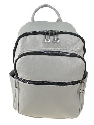 Женская рюкзак из искусственной кожи, цвет серый