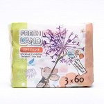 Влажные салфетки для детей &quot;Freshland&quot; ДЕТСКИЕ ДЖАМБО (мультиупаковка)3*60 шт