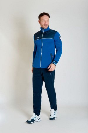 Куртка флисовая мужская (синий/голубой)