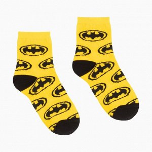Носки "Batman", цвет желтый/черный