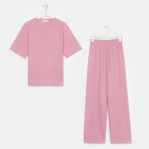 Комплект женский (футболка и брюки) KAFTAN Basic р. 48-50, розовый