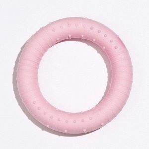 Игрушка плавающая для собак "Обруч" Пижон Premium, вспененный TPR, 8 см, розовая