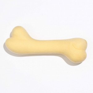 Игрушка плавающая "Кость-волна" Пижон Premium, вспененный TPR, 12,5 х 4 см, жёлтая