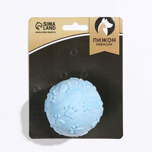 Игрушка плавающая "Отпечаток" Пижон Premium, вспененный TPR, 6,3 см, голубая